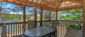 Rustic Lakefront Home w/ Beach!