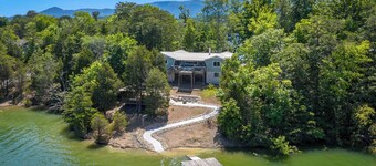 Rustic Lakefront Home w/ Beach!