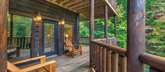 Cabin w/ Hot Tub, Theater & Views - Sleeps 22