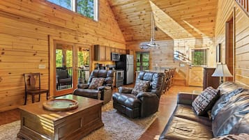 TV, fireplace, DVD player, offices