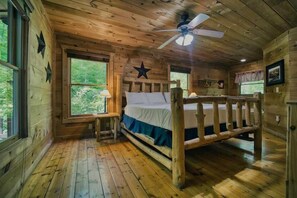 1 bedroom, iron/ironing board, WiFi, bed sheets - Cabin in Nature w/ Hot Tub & Games! (Sevierville)