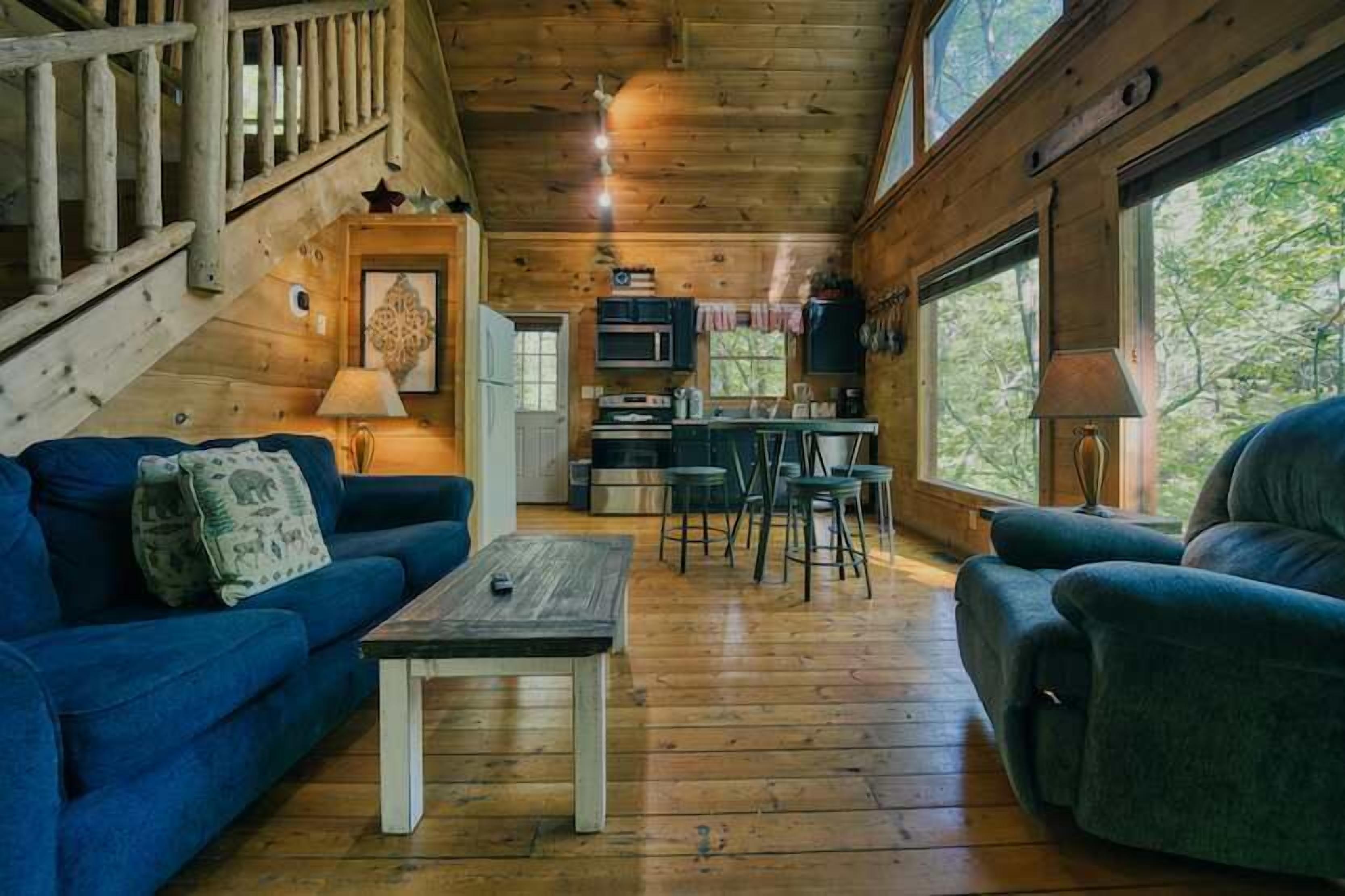 Télévision, cheminée, espaces bureaux