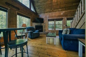 TV, fireplace, offices