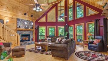 TV, fireplace, DVD player, offices