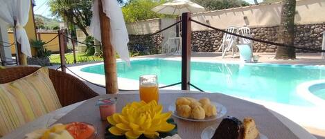 Free daily self-service breakfast