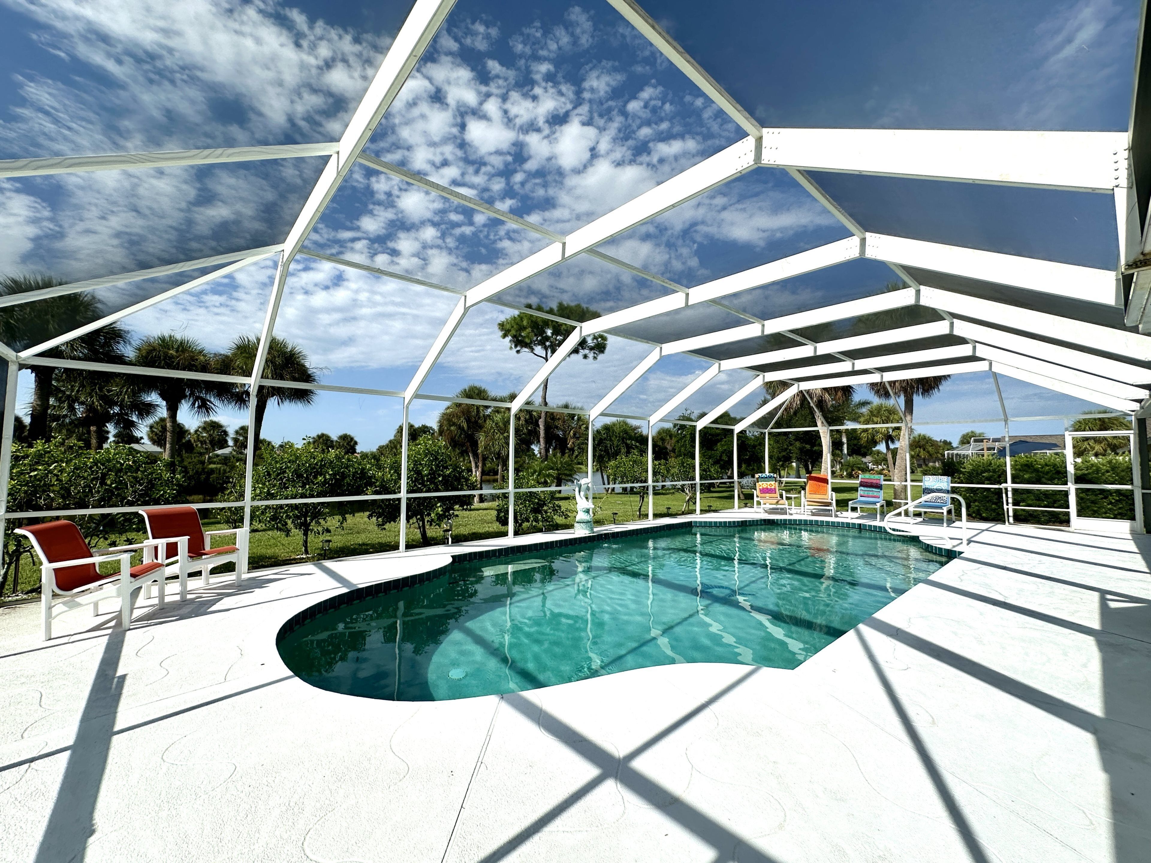 Et oppvarmet basseng