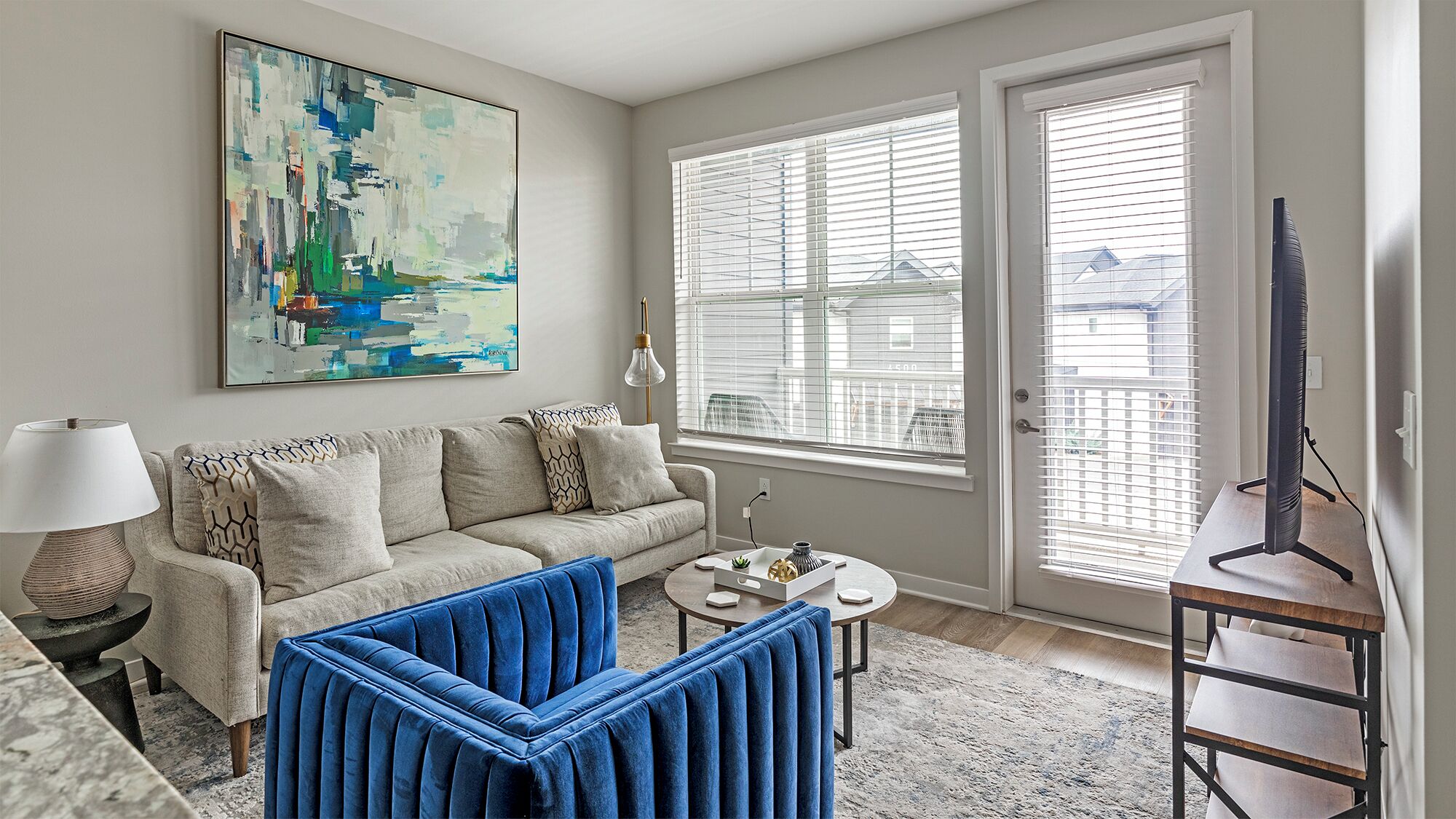 Apartment, 1 Bedroom | Living area | 40-inch TV with digital channels