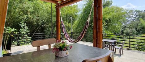 Estudi en suite Comfort, vistes al jardí | Terrassa o pati
