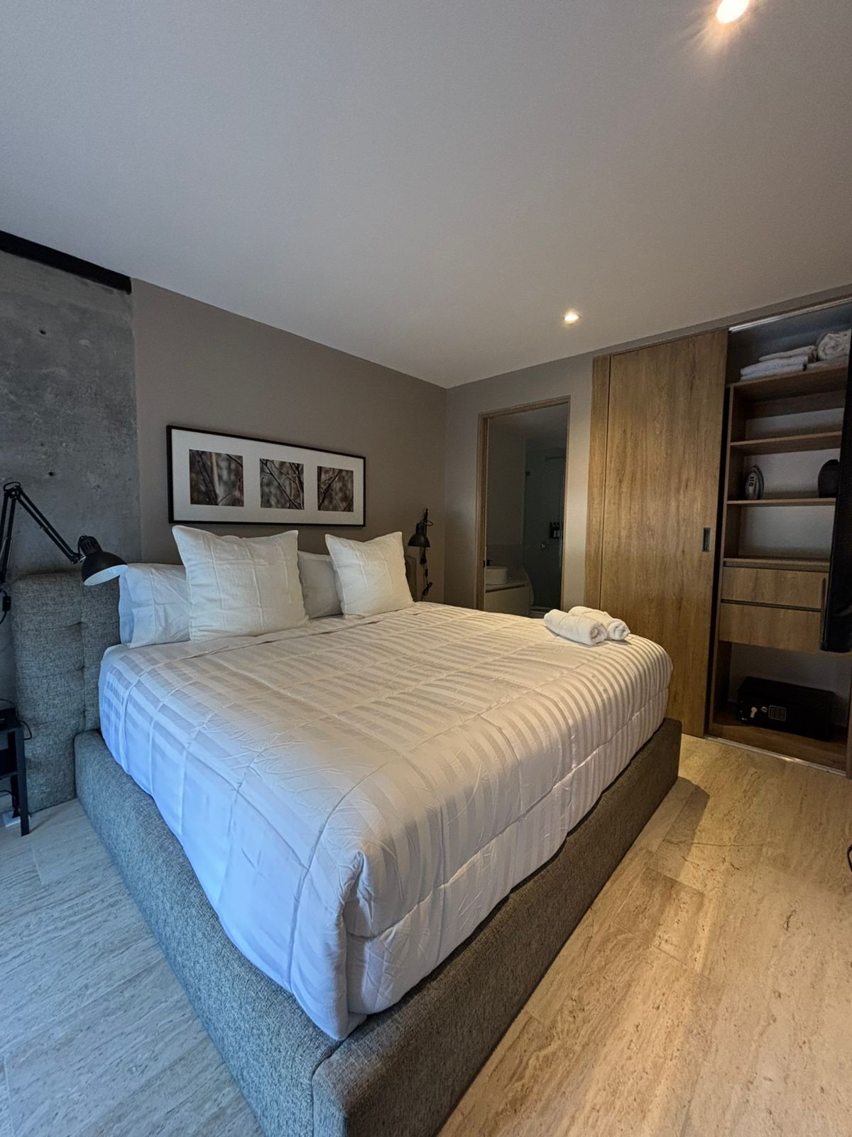 Studio | Egyptian cotton sheets, premium bedding, down comforters, in-room safe