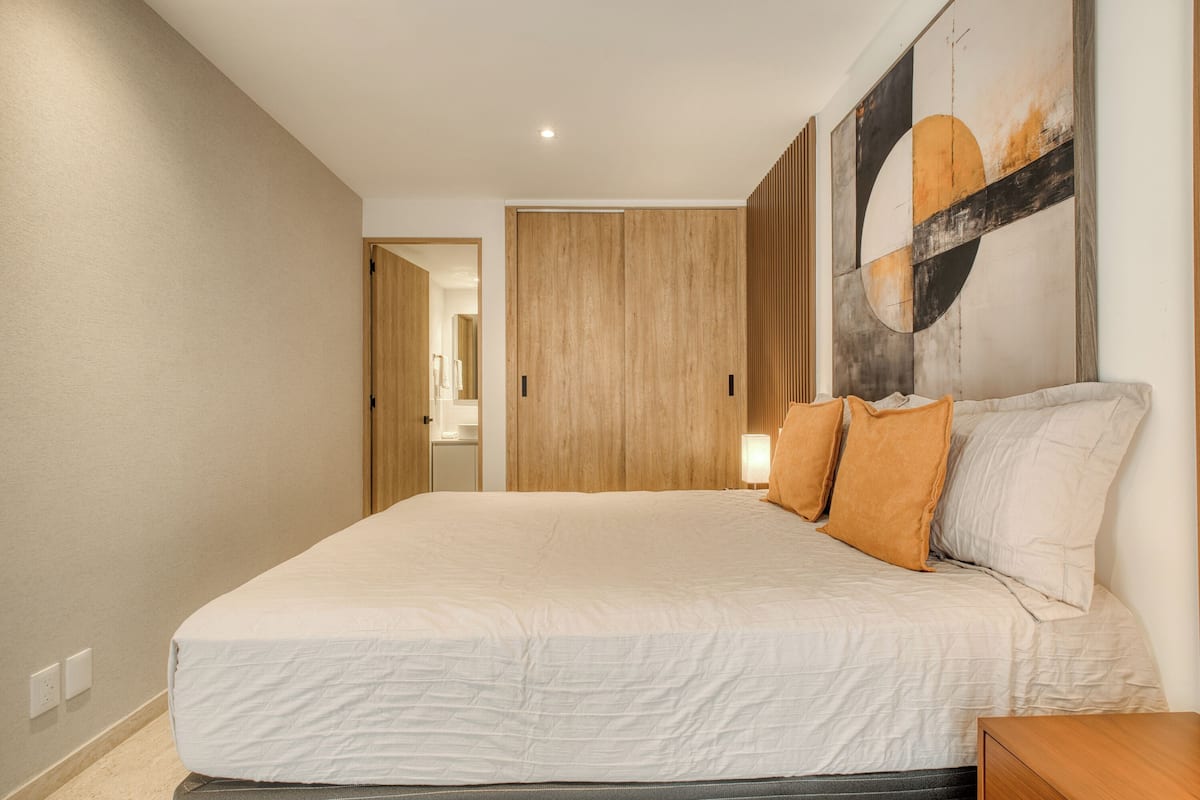 Appartement Luxe | 1 chambre, draps en coton égyptien, literie de qualité supérieure