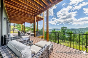 Terrace/patio - Grindstone Cowboy | Luxury Lake Views, Hot Tub & Game Room Retreat (Ruidoso)