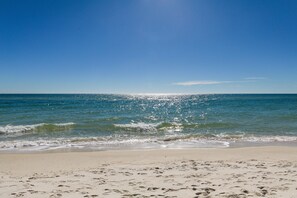 En la playa 