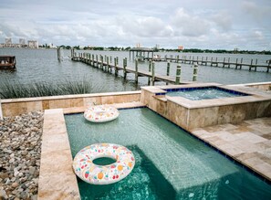 Outdoor pool - The Blue Chill - on the Intercostal Waterway, features a pool, hot tub & dock! (Daytona Beach)