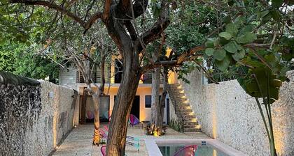 Oasis retreat 20 guests, 10 Private Suites, just a few blocks from Plaza Grande!