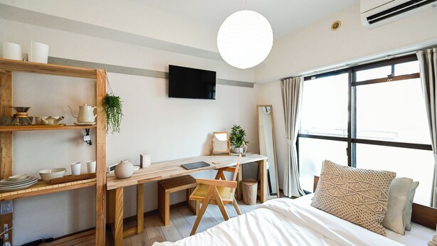 Classic Apartment, Balcony (203) - Fukuoka Loft 203  (Fukuoka)
