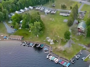 Aerial view - 4th Lake Beachside Room @ Eagle Bay Village (Eagle Bay)