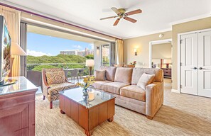 Tv, dvd-spelare och en stereo