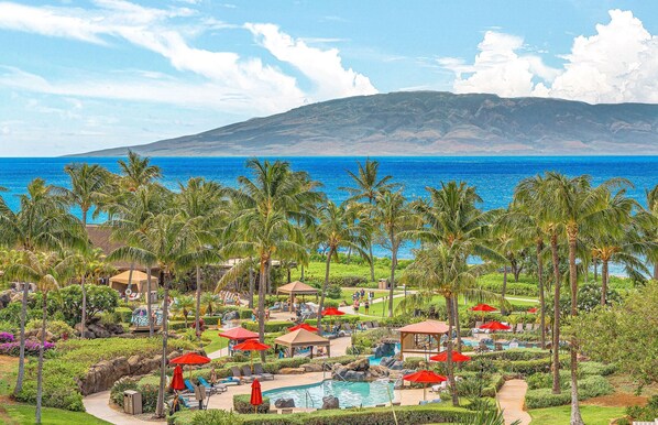 A heated pool - Maui Resort Rentals: Honua Kai – 4 Total Bedrooms, Stunning 5th Floor Deluxe Ocean Views from Every Room! (Lahaina)