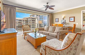TV, DVD player, stereo - Maui Resort Rentals: Honua Kai - 3 Total Bedrooms, Luxury 6th Floor Interior Courtyard Offering w/ Stunning Ocean Views! (Lahaina)