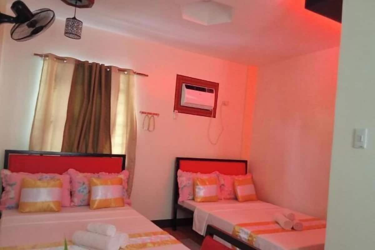 Laptop workspace, free WiFi, bed sheets