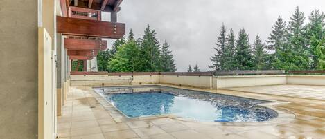 Una piscina riscaldata