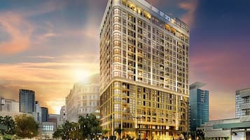 Vista frontal de la propiedad