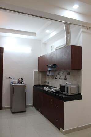 Executive Studio | Mini-refrigerator - Aura Luxury Studio Near Artemis Hospital (Gurugram)