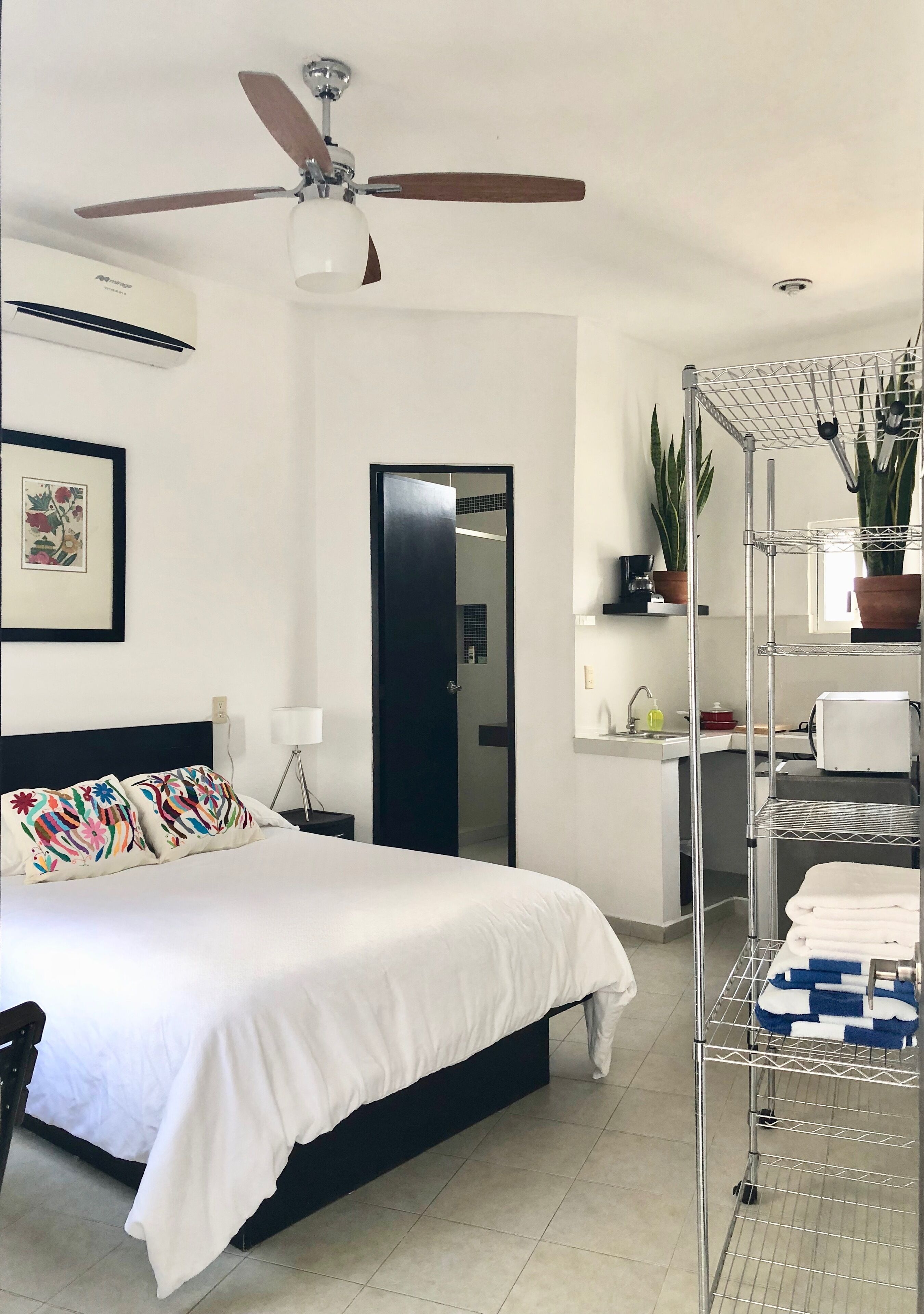 Standard Studio | Individually decorated, individually furnished, desk, laptop workspace