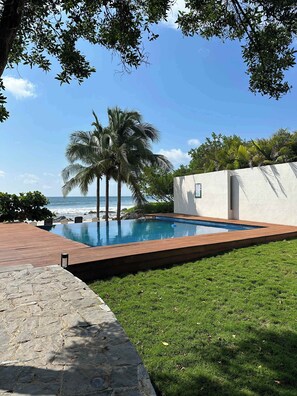 Pool - Beachfront in Manzanillo Bay-Lindo Atardecer (Troncones)
