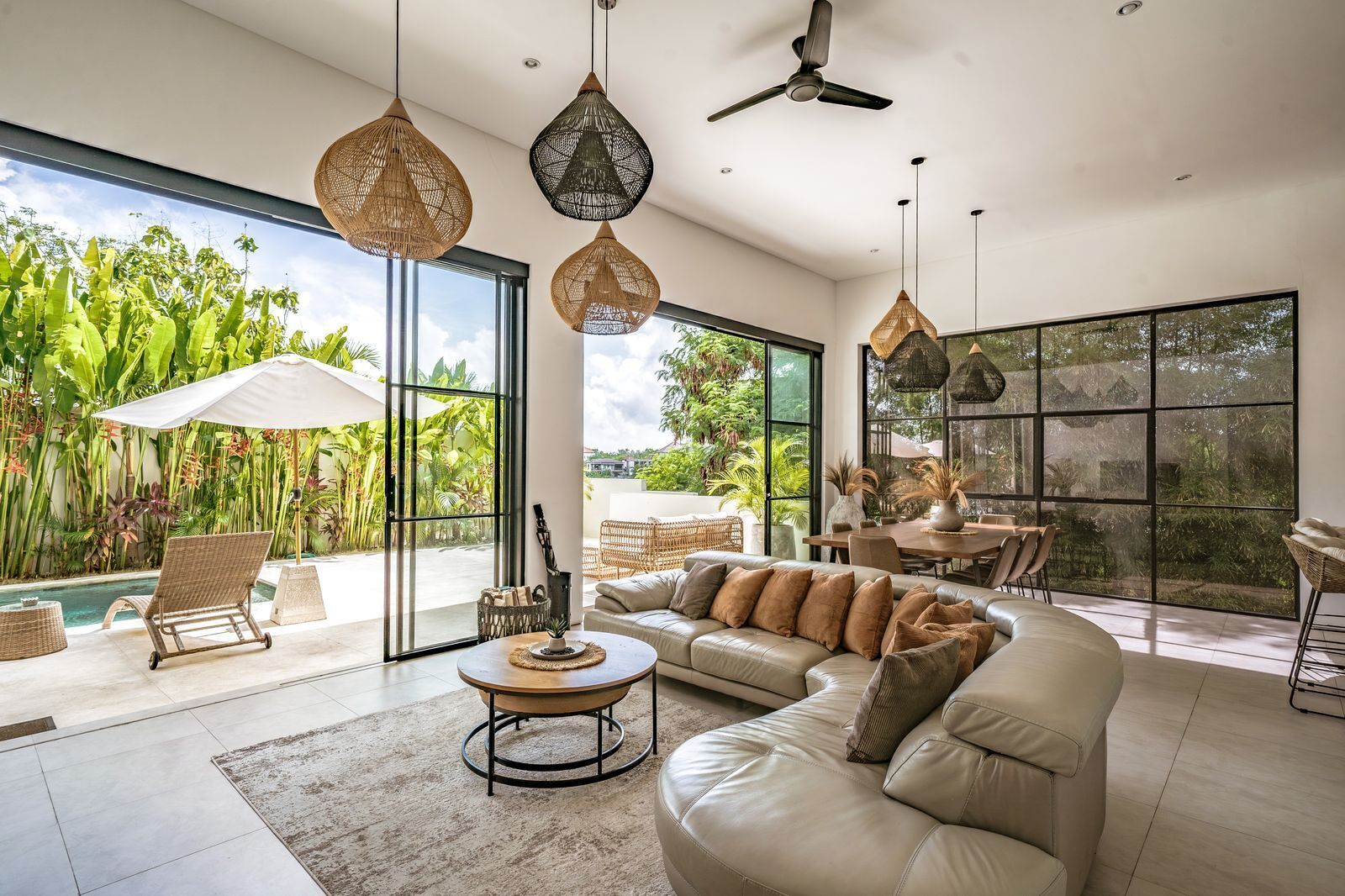 Villa Design, 3 chambres, piscine privée | Salle de séjour