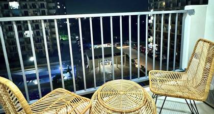 Studio Condo Unit with Balcony Facing Pool near Mactan Airport