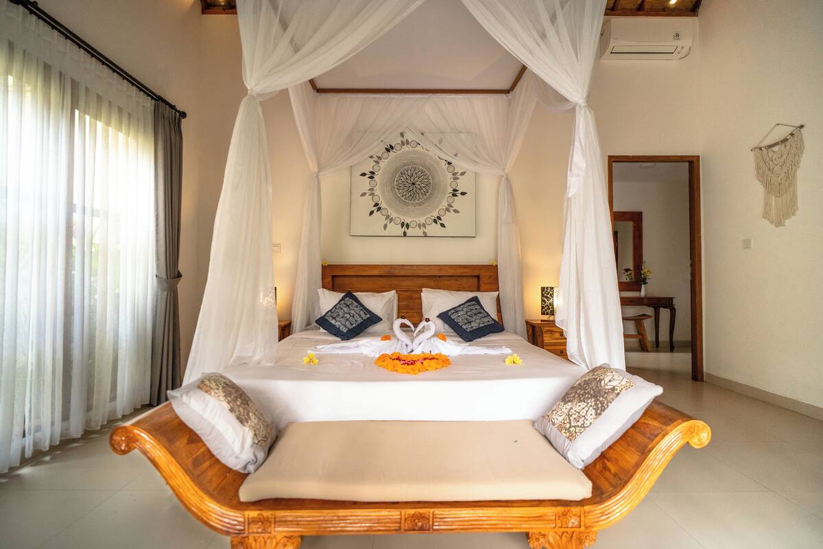 Family Villa | 1 bilik tidur, meja, Wi-fi percuma, cadar katil