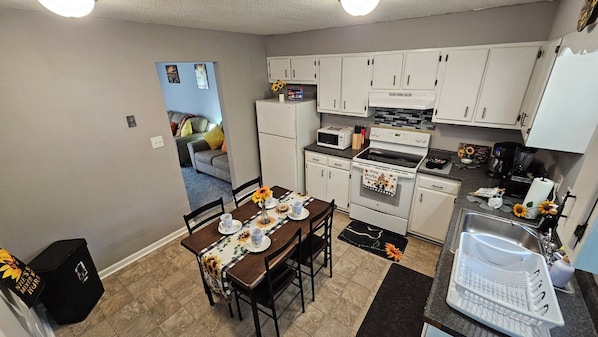 Microwave, oven, stovetop