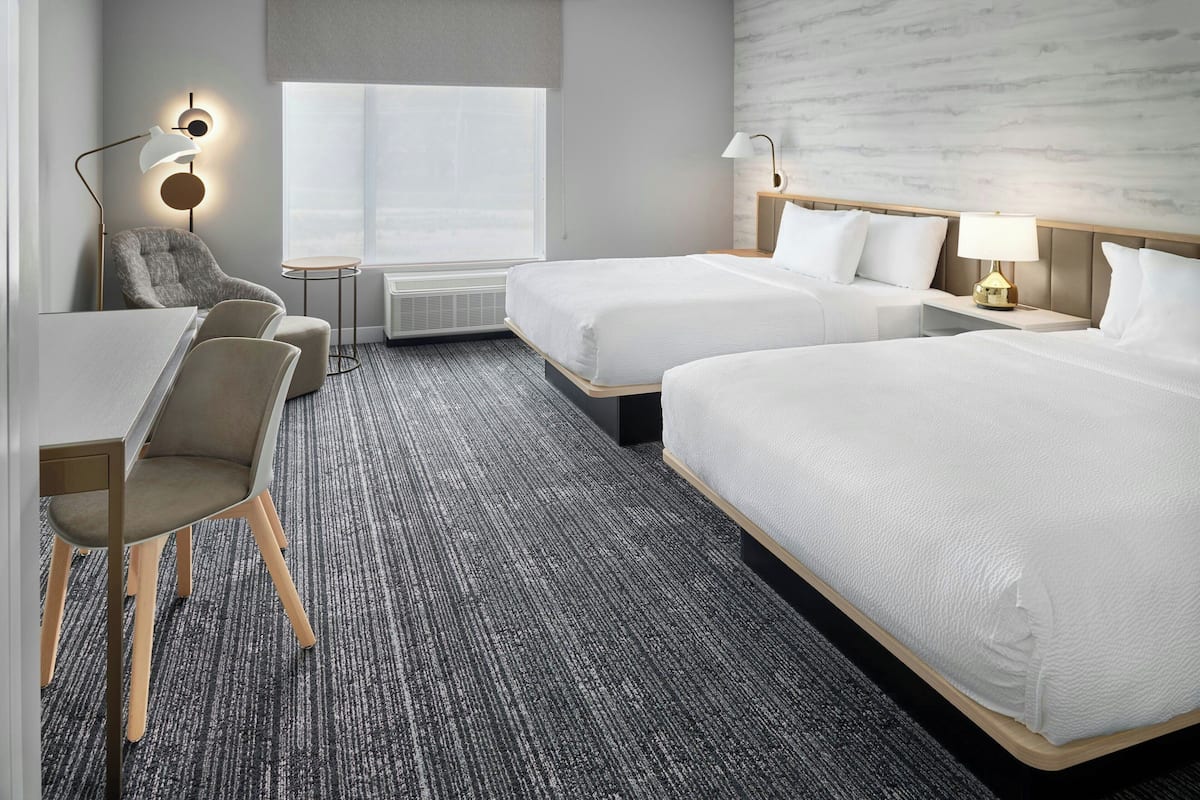 Studio Suite, 2 Queen Beds | Desk, laptop workspace, blackout drapes, soundproofing