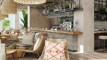 2 か所のレストラン、朝食、ランチ、ディナーに営業 (多国籍料理)