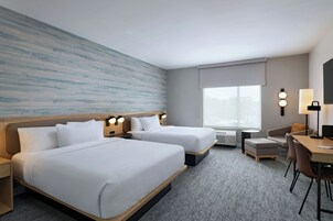 Standard Room, 2 Queen Beds | Desk, laptop workspace, free WiFi, bed sheets