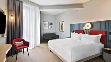 1 habitación, ropa de cama de alta calidad, cubrecamas y minibar