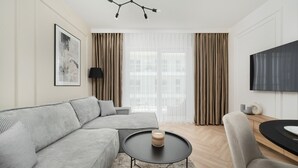 Leilighet, 1 soverom, balkong | Oppholdsrom
