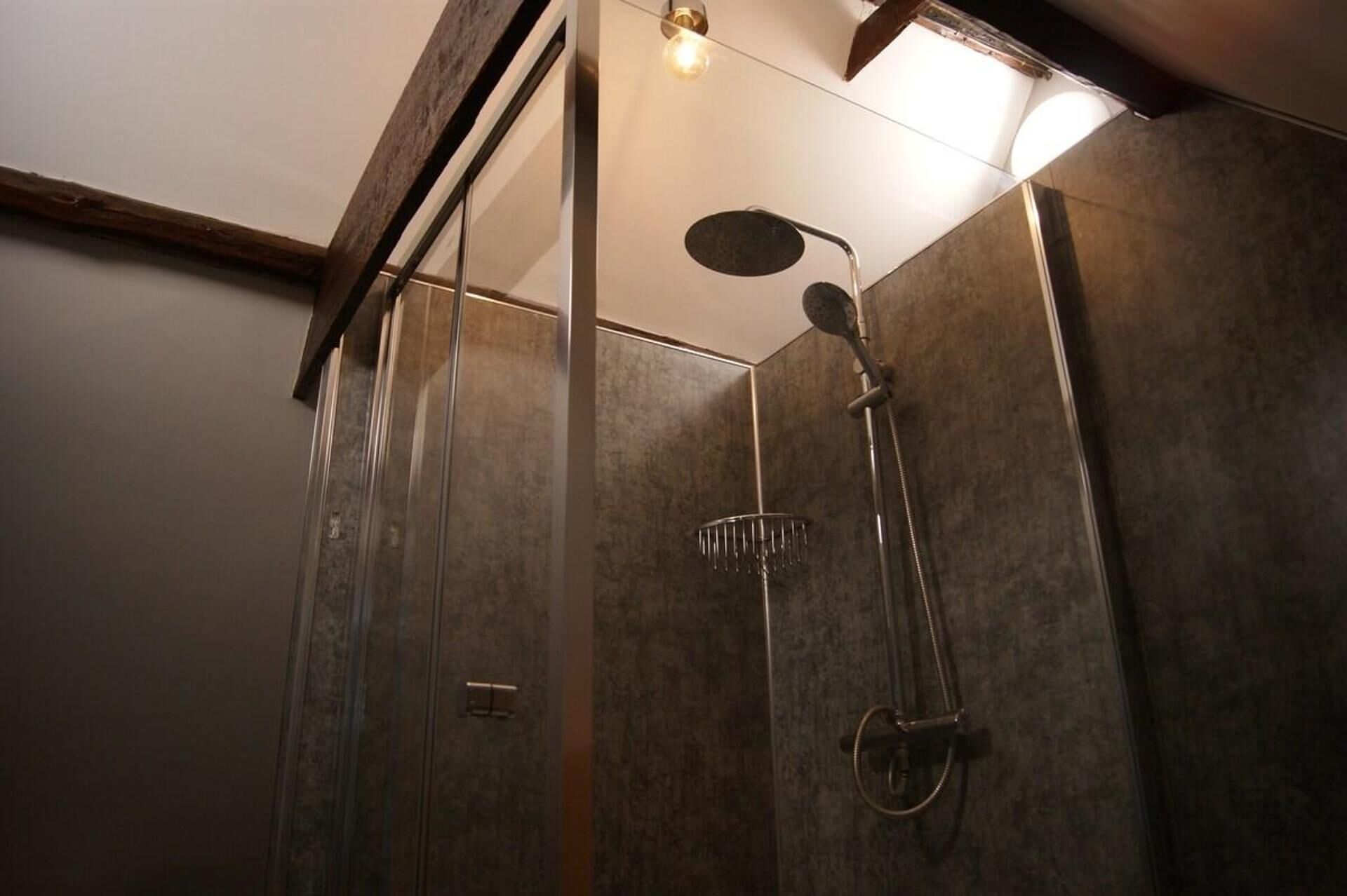 Apartment | Bathroom | Shower, towels, toilet paper
