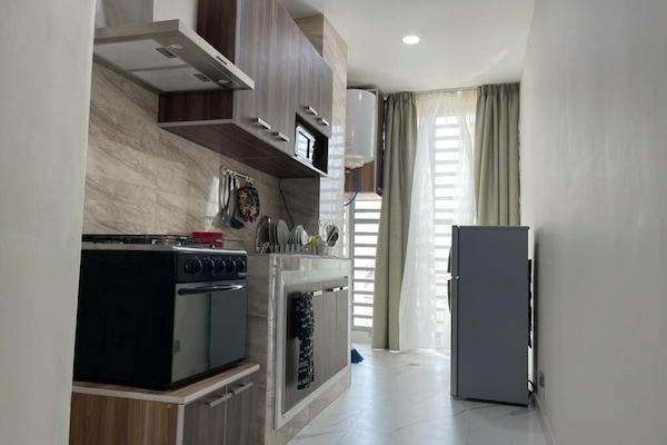 Senior Suite | Private kitchen | Fridge, microwave, oven, stovetop