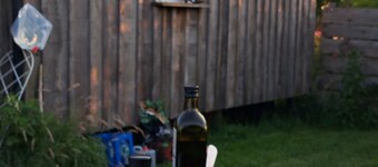 Charming 1-bedroom cabin in the fields near a small village.