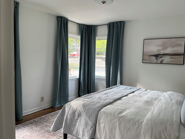 2 bedrooms, iron/ironing board, travel crib, free WiFi