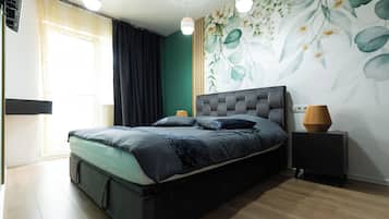 Comfort-Apartment, Balkon | 1 Schlafzimmer, Bügeleisen/Bügelbrett, kostenloses WLAN