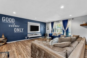 Smart TV, fireplace, offices