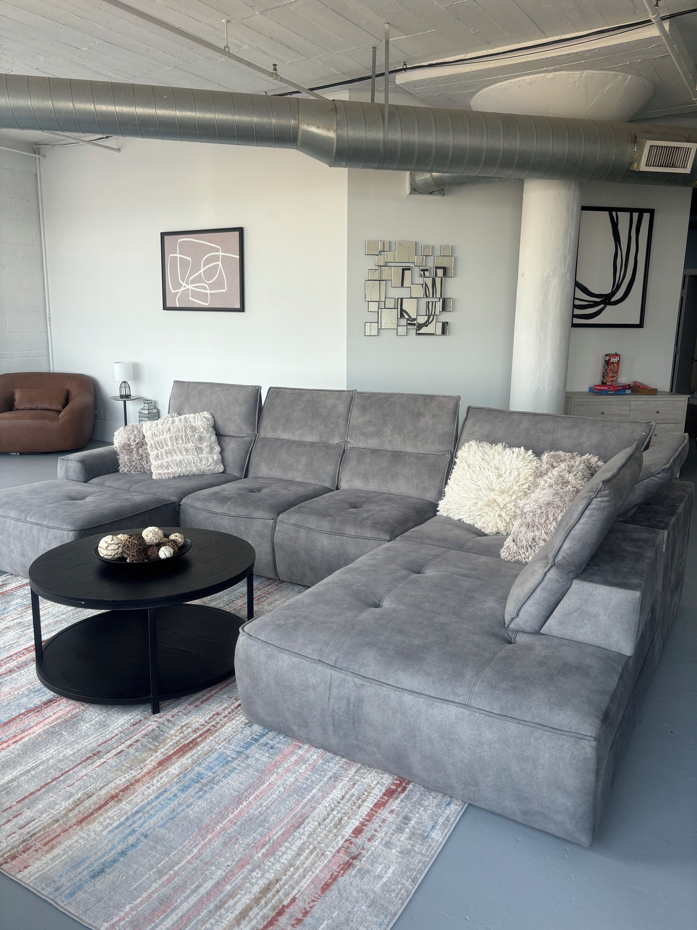 Living room with sleeper sofa