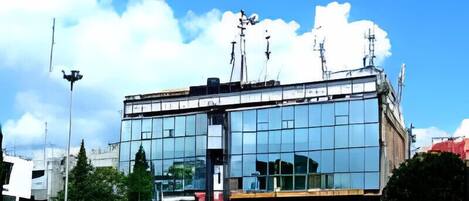 Overnatningsstedets facade