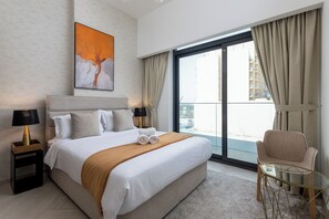 豪華公寓, 露台, 城市景 | 2 間睡房、書桌、熨斗/熨衫板、免費 Wi-Fi