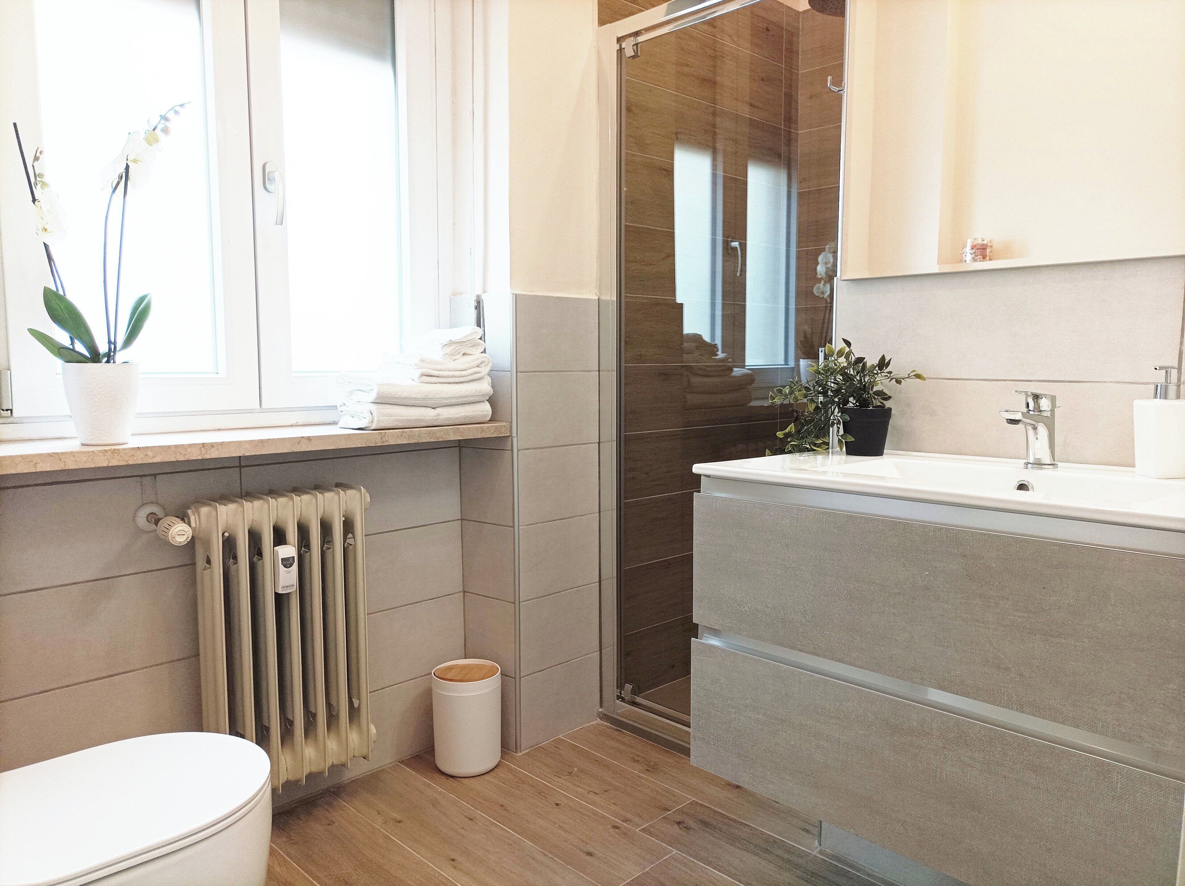 Dusche, Haartrockner, Bidet, Handtücher