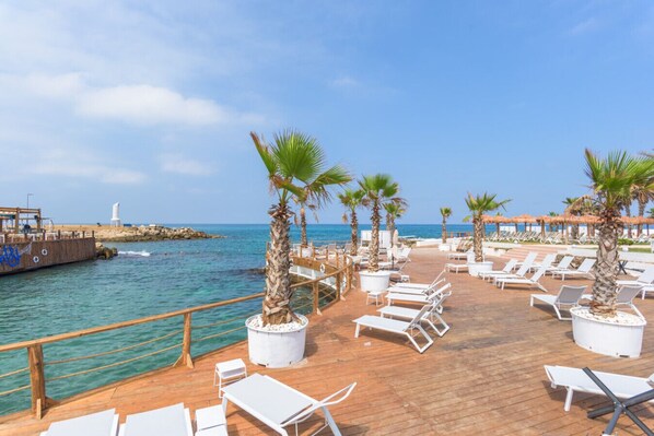Terrace/patio - Bliss Aqua 11 - One BR Chalet at Aqualand Hotel & Resort (Lebanon - Batroun)