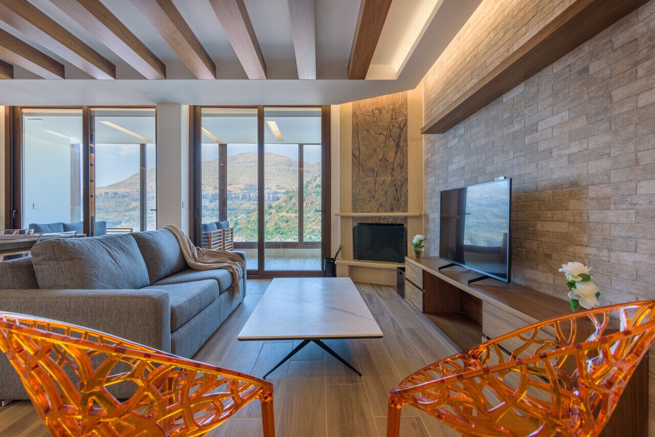 TV connectée, cheminée